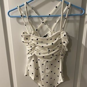 Polka dot bodysuit